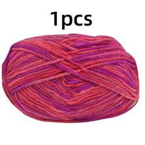 Fancy Yarn Garn Yarn for Knitting Cotton Crochet Knitted Yarn Colorful Yarn pink