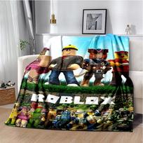 3D R-Robloxs Animacinis Žaidimas Flanelinis Antklodė Minkštas Šiltas Mėtomasis Antklodė Lovai Miegamojo Kambariui Svetainei Kelionei Stovyklavimui Iškylai Dovana 75x90cm