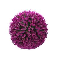 Dirbtinės žolės kamuolys, patvarus, atsparus blukimui, lengvai montuojamas tikroviškas dirbtinių augalų kamuolys sodo vejai 25cm pink