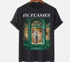 Vtg In Flames Grupės Whoracle Sunkaus Medvilnės Juodi Pilno Dydžio Unisex Marškinėliai Unisex T-shirt XL black