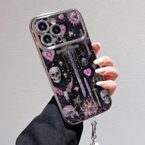 Applicable to iPhone16 dark star cross mobile phone case Apple 17PROMAX electroplated large window case apple 17air