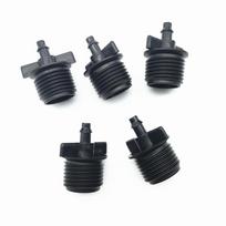 10pcs1/2-inch Tapped Conversion 4mm Barb Fittings Irrigation Switch Connector With Micro-irrigation Fittings Garden Hose 4/7 mm 1/4'' gray