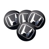 60MM Automobilio Ratlankio Centrinės Gaubtelių Lipdukai Honda Fit Jazz City Civic Inspire Accord HRV CRV Odyssey Jade Pilotui Priedai BO9 gray