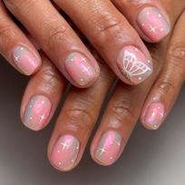 24Pcs Cute Mini Flower Press On Nails Fresh Colorful Short Square Fake Nails For Spring Summer
