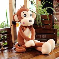 40Cm Cute Long Arm Monkey Plush Toy Can Shape Long Legs Sleeping Pillow Monkey Doll To Give Children Birthday Christmas Gifts 40cm