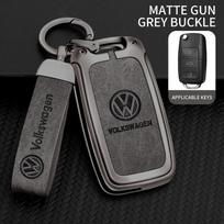 VW Golf 3 4 5 6 Passat B5 Bora Polo Tiguan Jetta Car Key Case Cover Bag for Volkswagen Mk4 Mk6 B7 B8 Cc Mk2 Touran 6 Caddy gray