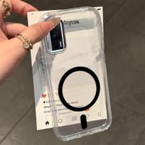 Plonas Skaidrus Magnetinis Telefono dėklas Xiaomi POCO F5 Pro, Didelis Skaidrumas, Anti-Geltonuojantis, Minkštas TPU, Smūgius Sugeriantis Telefono Dangtelis POCO F5 Pro gray