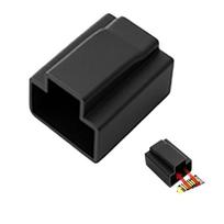 200 pcs RJ45 network port dust plug  black male protective cover  computer TV network interface anti oxidation and moisture proof cover