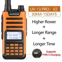 BaoFeng UV-13 PRO V1 V2 Walkie Talkie High Power Multi Band Type-C Charger DTMF AM FM 999CH Long Range UV-5R Ham Two Way Radio EURO