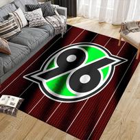 Hannover 96 Flannel Pattern Square Carpet,Area Rug,Carpet Rug for Living Room Bedroom Sofa Playroom Decor,Non-slip Floor Mat 80x120cm( 31x47in)