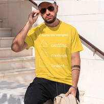 Funny Math Teaer Name The Triangles Math Joke Clothing New In Tees Grh T Shirts Unisex Funny Punk Style 2026 New Model Shortslee 3XL yellow