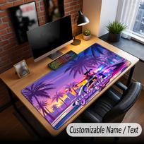 Custom Name Text Big Mouse Pad,GTA Soft Non Slip Extended Desk Mat For Home Office 40cmx90cm