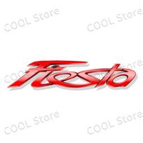 3D Chrome Metal Letter Logo Car Styling Side Fender Tail TrunkQ4 Decal Sticker Badge For Ford Fiesta Emblem MK3 MK4 MK5 Accessorie