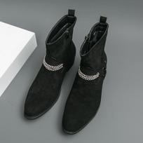 Mens Round Toe Lace-Up Casual Martin Boots Low-Cut Suede Leather Shoes Urban Style 45