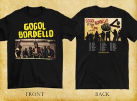 Gogol Bordello Band 20 26 Tour 2 Sides Shirt Black Unisex S-5XL ND1753 XXXXL beige