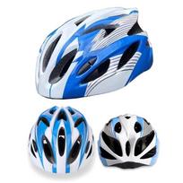 Saugumo Vaikų Dviračio Šalmas Reguliuojamas Plento Dviračio Saugos Kepurė Unisex MTB Šalmas Vaikams balta/mėlyna