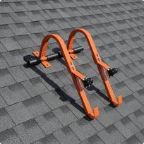 Ladder Stabilizer Safe with Wheels Rust-Resistant for Roofers black