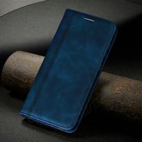 Odinis magnetinis knygos dėklas, skirtas Samsung Galaxy A21S A51 A71 A01 Core A11 A31 A41 A70 A50 A30 A40 A20 A10 S M21 M51 S20 FE Ultra Plus piniginės atverčiamas dangtelis Samsung Galaxy A21S mėlyna