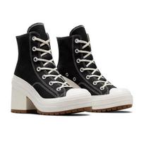 Spring heightening retro canvas Martin boots women's small platform short boots solid color single boots super high heel boots 39 black