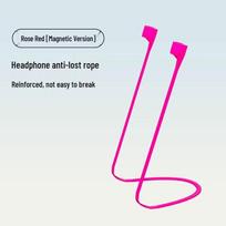 Belaidžių Bluetooth ausinių apsauga nuo pametimo: silikoninis dirželis su neslystančiu kaklo grandinėle pink