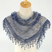 Embroidery Spanish Mantilla Lace Scarf Catholic Veil Chapel Scarf Church Shawl Head Covering Scarf Mass Shawl Muslim Woman Veil gray