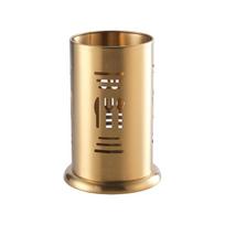 Elegantiškas virtuvės įrankių laikiklis-džiovykla su nerūdijančio plieno dizainu Gold C beige