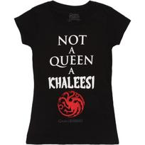 Game of Thrones Not a Queen a Khaleesi Dragon Juniors T-Shirt - Black (Small), Small, black, Small XL juoda