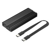 Portable Type C 3.2 to M.2 NVME Enclosure In Aluminum Housing 8TB Storage For Fast Data Transfer On PC 1 black