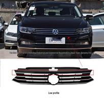 Front Bumper Air Intake Grille for 2016-2019 Volkswagen Passat B8 Magotan (3GD853653K/E) Black (Basic) black