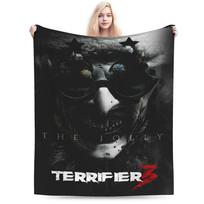 Terrifier 2 Art Klounas Antklodės Minkštos Flanelinės Naujoviška Dovana Helovino Filmo Mesti Antklodę Antklodė 75x90cm