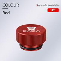 Aluminum Alloy Car Cigarette Lighter Plug Cover Dust Cover For Dacia Duster Logan Sandero Jogger Spring Lodgy MCV Stepway Dokker brown
