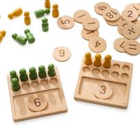 Montessori Matematikos Žaislai Spalvoti Abėcėlės Skaičių Formų Derinimo Medinė Lenta Kūdikio Ankstyvojo Mokymosi Žaislai Mokomoji Medžiaga
