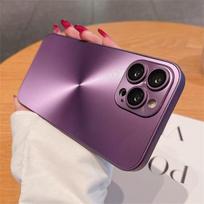Luxury Laser Aurora CD Pattern Matte Case For iPhone 16 15 14 13 12 11 Pro Max 16 Plus Soft Bumper Shockproof Armor Hard Cover For Iphone 12 Pro tamsiai violetine spalva
