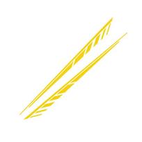 2pcs Car Body Side Stripe Sticker Vinyl Car Decal Suitable For All Car Side Trim Stickers Car Exterior Accessories