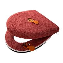 Universal Toilet Seat Cover With Soft Handle For Winter Comfort And Easy Cleaning Durable Fiber For Most Standard Toilets