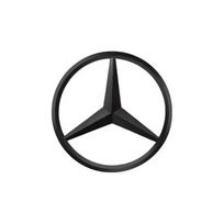 2026 Hot Middle Trunk Star Logo Car Emblem for Mercedes Benz A C E CLA GLC Class W117 W176 W204 W205 W213 W253 3 Pins with Original Arc C 2058170216 matinė juoda spalva