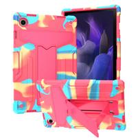 Tablet Case for Samsung Tab A8 10.5 inch (SM-X200/X205), Built-in T-Shaped Stand, Two-Tone Design, All-Round Protection Galaxy Tab A8 blue