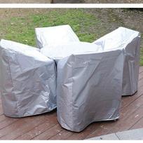 210D Oxford Cloth Recliner Sofa Dust Cover - Garden Furniture Protector Two-Seater: 134*66*63/89cm sidabras
