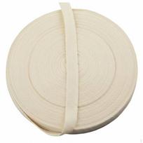 Cotton Herringbone Tape, Black Cream Webbing, Soft Trim for Clothing, Sewing, DIY beige