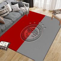 Olympiacos F.C.2 Flannel Pattern Square Carpet,Area Rug,Carpet Rug for Living Room Bedroom Sofa Playroom Decor,Non-slip Floor Mat 80x120cm( 31x47in)