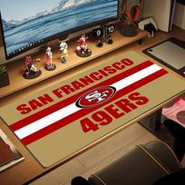SF 49ers Color Mouse Pad Large Gaming Table Cushion Non-slip Laptop Tablet Big Mousepad XXL Mat Mini PC Playmat With Lock edge 30cmx60cm(11.8x23.6inch) red