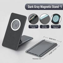 Foldable Tablet Stand Adjustable Angle E-Reader Bracket for iPad/iPhone Other Devices tamsiai pilka spalva