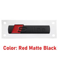 Sline Logo ABS Car Fender Side Badge For Audi A1 A2 A3 A4 A5 A6 A7 A8 TT S3 S4 S5 S6 S7 Q2 Q3 Q5 Q7 Q8 RS3 Decal Emblem Sticker 1Pcs Sline