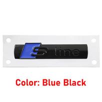 Sline Logo ABS Car Fender Side Badge For Audi A1 A2 A3 A4 A5 A6 A7 A8 TT S3 S4 S5 S6 S7 Q2 Q3 Q5 Q7 Q8 RS3 Decal Emblem Sticker 1Pcs Sline
