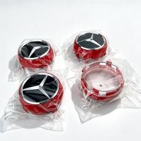 2026 New Car Wheel Center Cap Hub Covers Badge For Mercedes Benz AMG B/C/E/S Class C43 C63 E43 E53 E63 GLC GLK CLA Accessories 4Pcs 75mm DV1