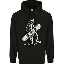 A Snowboarder Snowboarding hoodie L white