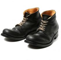 Low-top round head solid color daily front lace-up men's brown thick heel Martin boots size German training shoes 38