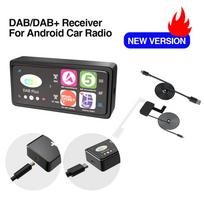 Newest DAB+ Receiver Antenna for Android Car Radio Stereo Player with USB Adapter Automatic Scan Support Channel List LOGO DAB+ New Version