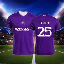 Anderlecht Football Belgium Men_Boy 24_25 Football Jersey Sports 3D Printed T-Shirt Fans Special Football Jersey L