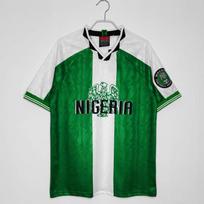 Nigeria National Team Retro Soccer Jersey Men Women Short Sleeve Football Shirt Streetwear Hip Hop Sportswear Small